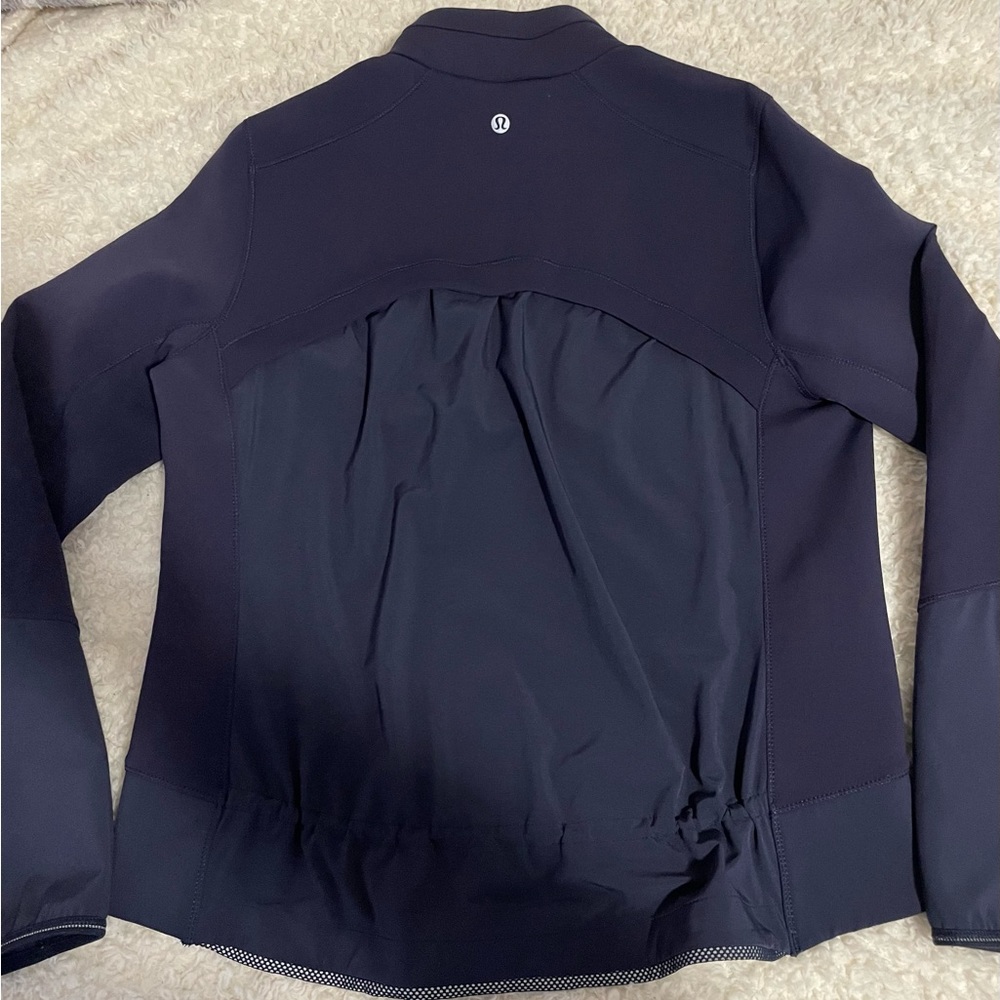 lululemon athletica navy blue women's lightweight jacket